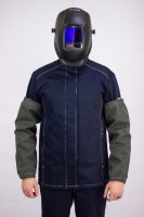 Нарукавники сварщика "ВОЛАТ-А" (50% преокс, 50% параарамид) с термостойким силиконовым покрытием